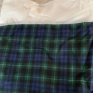 Plaid Full Size Bed Skirt Dust Ruffle